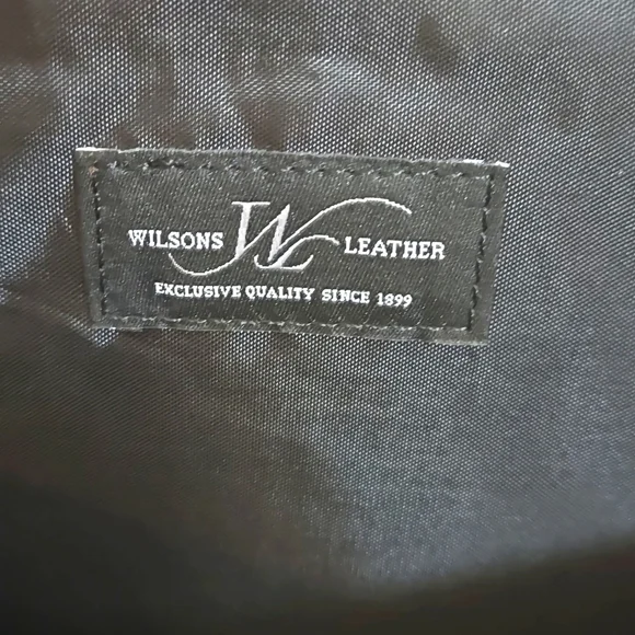 Wilson's Leather soft sided small briefcase/laptop/tablet carrying case in black - Picture 3 of 7